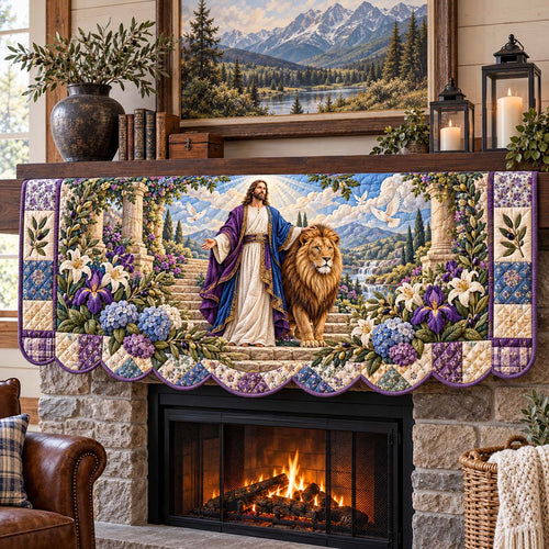Lion of Judah Quilted Mantel Scarf GFTONTD3877