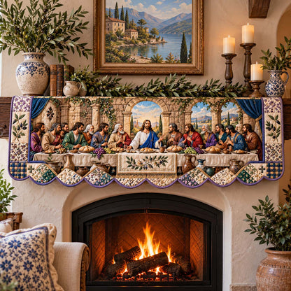 The Last Supper Quilted Mantel Scarf GFTONTD3879