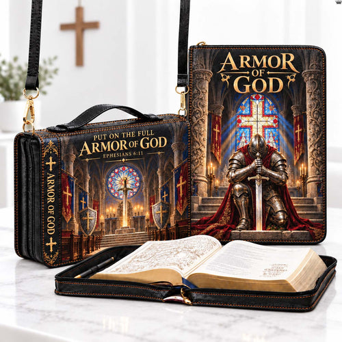 Armor Of God Leather Bible Cover GFTONTD3897