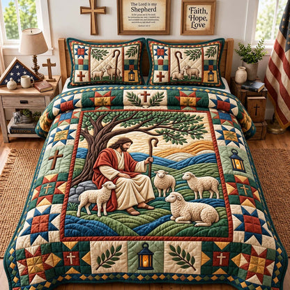 The Good Shepherd 3-Piece Quilted Bedding Set GFTONTD3932