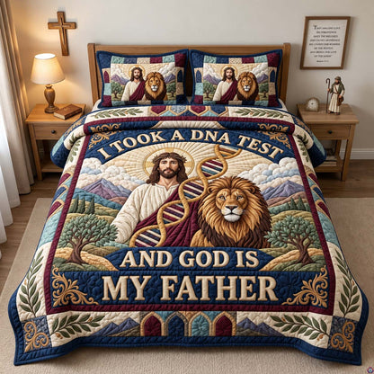 God Is My Father 3-Piece Quilted Bedding Set GFTONTD3971