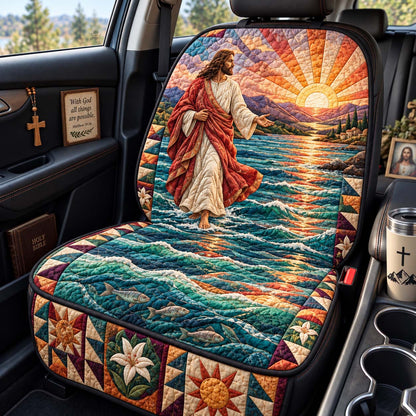 Faith Over The Waves Quilted Car Seat Protector GFTONTD3996