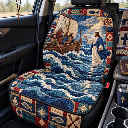 Come Walk With Me Quilted Car Seat Protector GFTONTD3997
