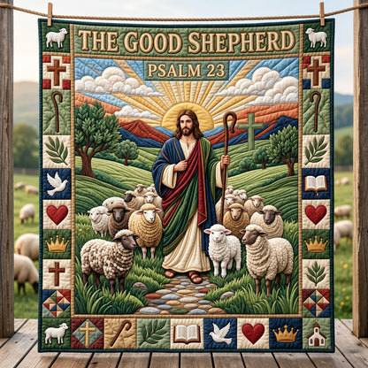 The Good Shepherd Quilted Blanket GFTOPND3357