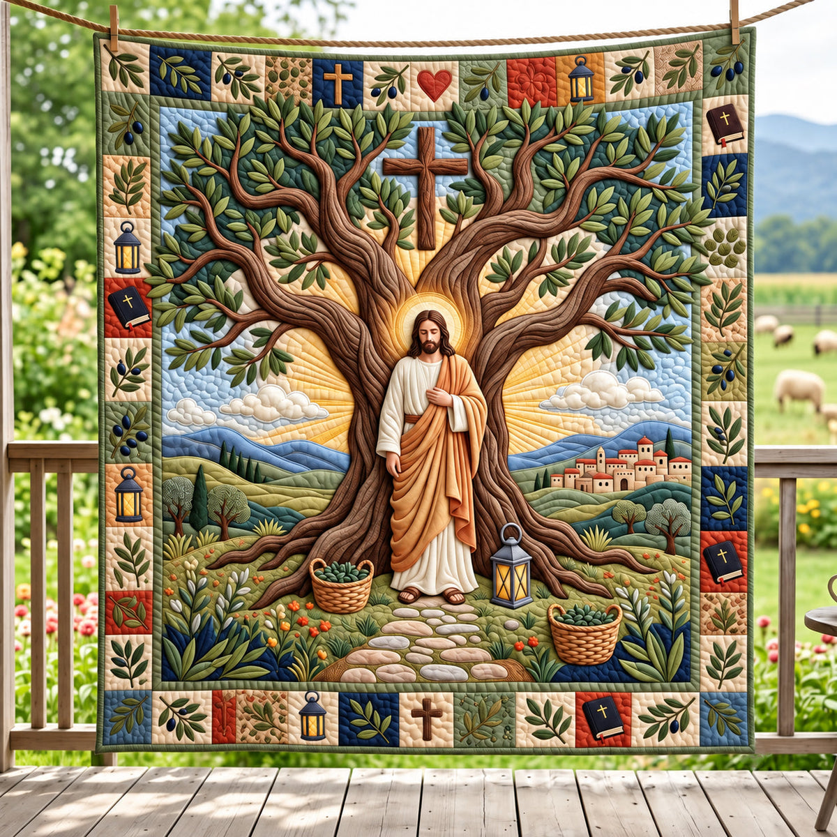 Tree Of Life Quilted Blanket GFTOPND3361