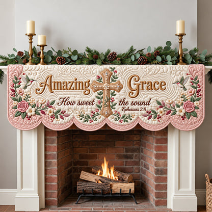 Christian Faith Quilted Mantel Scarf GFTOPND3519