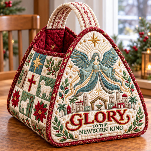 Newborn King Christmas Quilted Basket GFTOPND3635