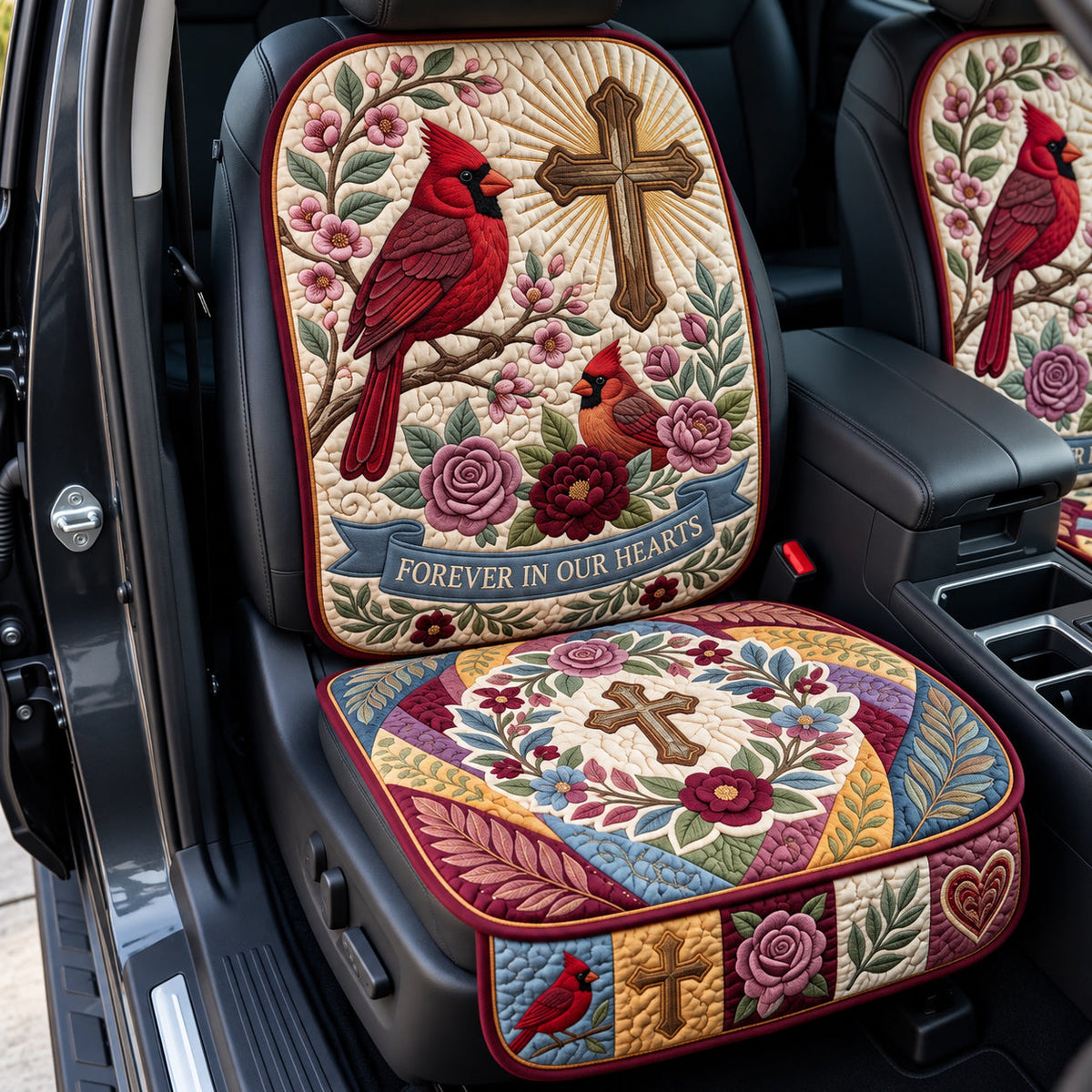 Forever In Our Heart Quilted Car Seat Protector GFTOPND3715