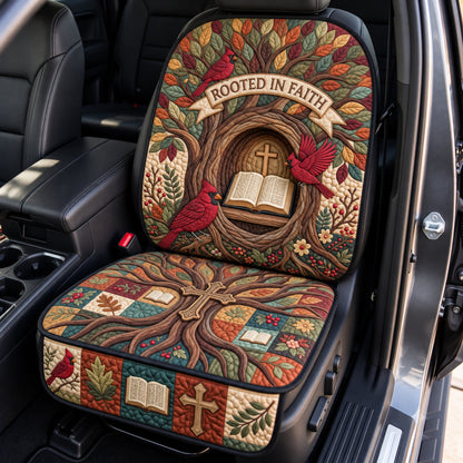 Rooted In Faith Quilted Car Seat Protector GFTOPND3718