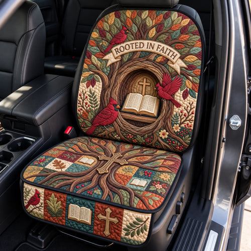 Rooted In Faith Quilted Car Seat Protector GFTOPND3718