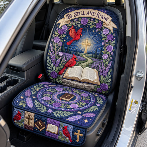 Be Still And Know Quilted Car Seat Protector GFTOPND3719