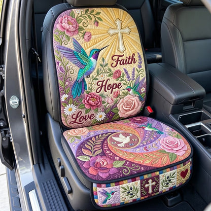 Faith Hope Love Quilted Car Seat Protector GFTOPND3720