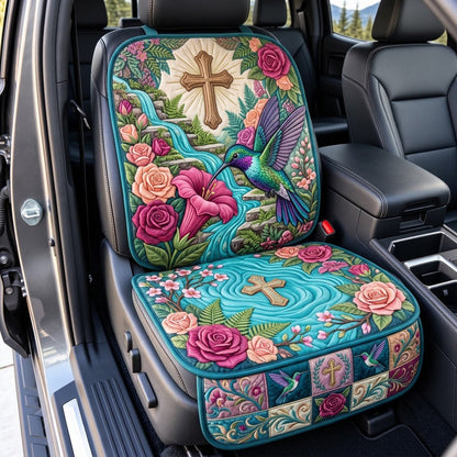 Hummingbird Waterfall Quilted Car Seat Protector GFTOPND3721