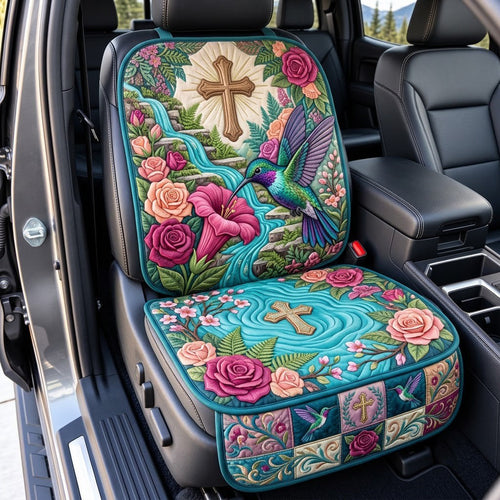 Hummingbird Waterfall Quilted Car Seat Protector GFTOPND3721