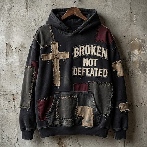 Broken Not Defeated Hoodie GFTOPND3769
