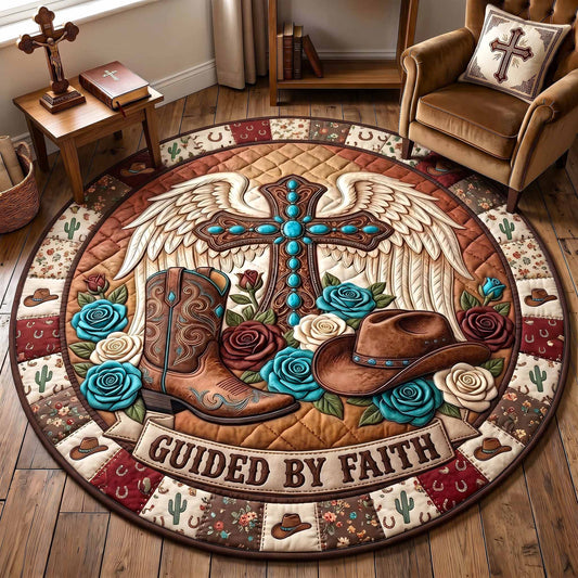 Western Grace Quilted Round Mat GFTOTP19917 C2
