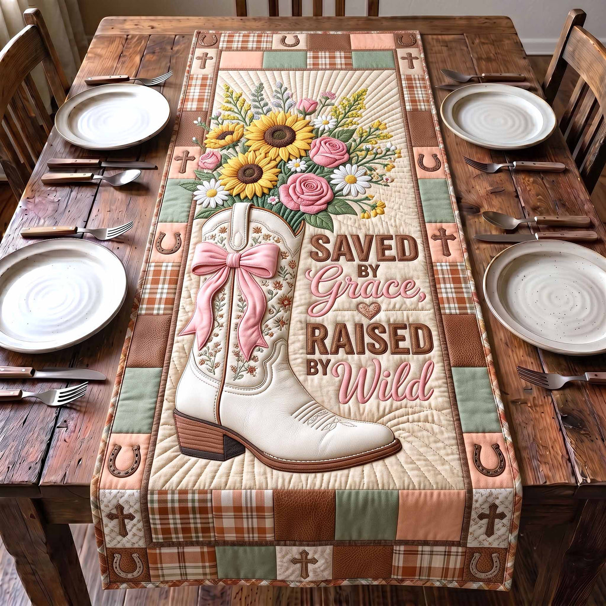Western Grace Quilted Table Runner GFTOTP20356