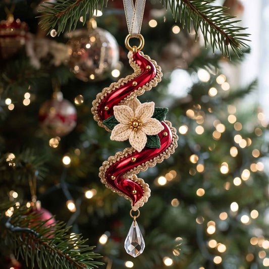Yuletide Spiral Christmas Mica Ornament GFTOTP20840