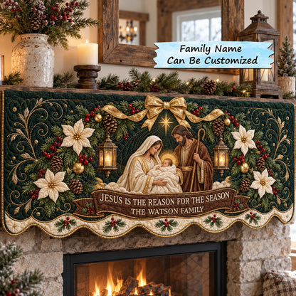Personalized Reason For Season Quilted Mantel Scarf QTCUZ GFTOTP22797