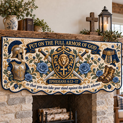 Full Armor Of God Quilted Mantel Scarf GFTOTP22847