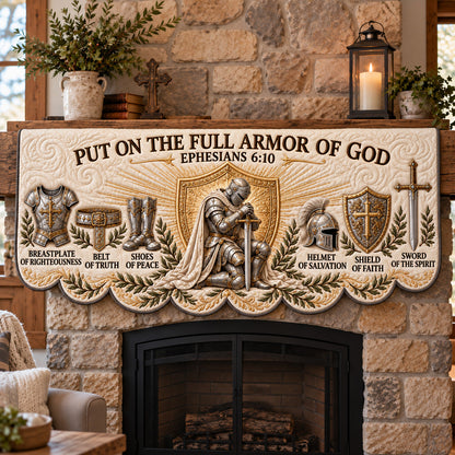 Full Armor Of God Quilted Mantel Scarf GFTOTP22848