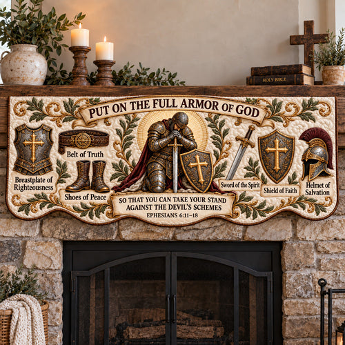 Full Armor Of God Quilted Mantel Scarf GFTOTP22849