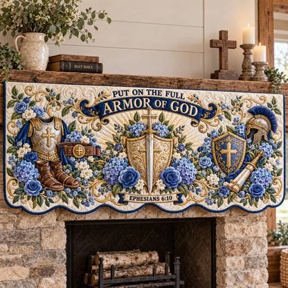 Full Armor Of God Quilted Mantel Scarf GFTOTP22850