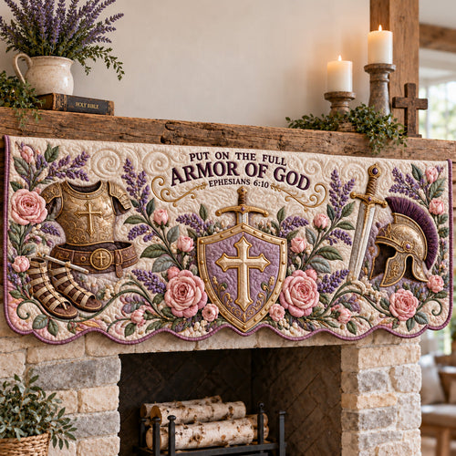 Full Armor Of God Quilted Mantel Scarf GFTOTP22851