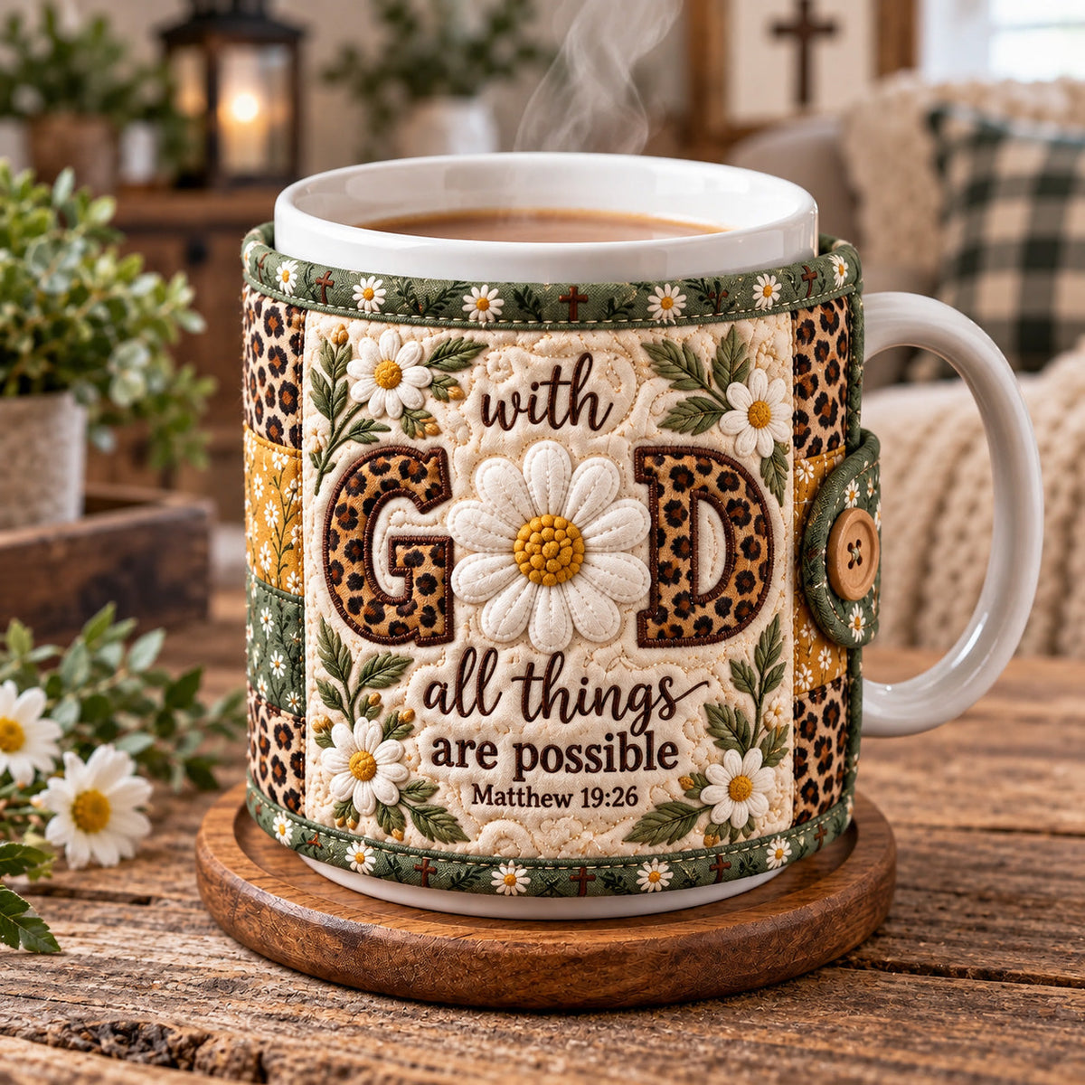 All Things Possible Quilted Mug Cozy GFTOTP22933
