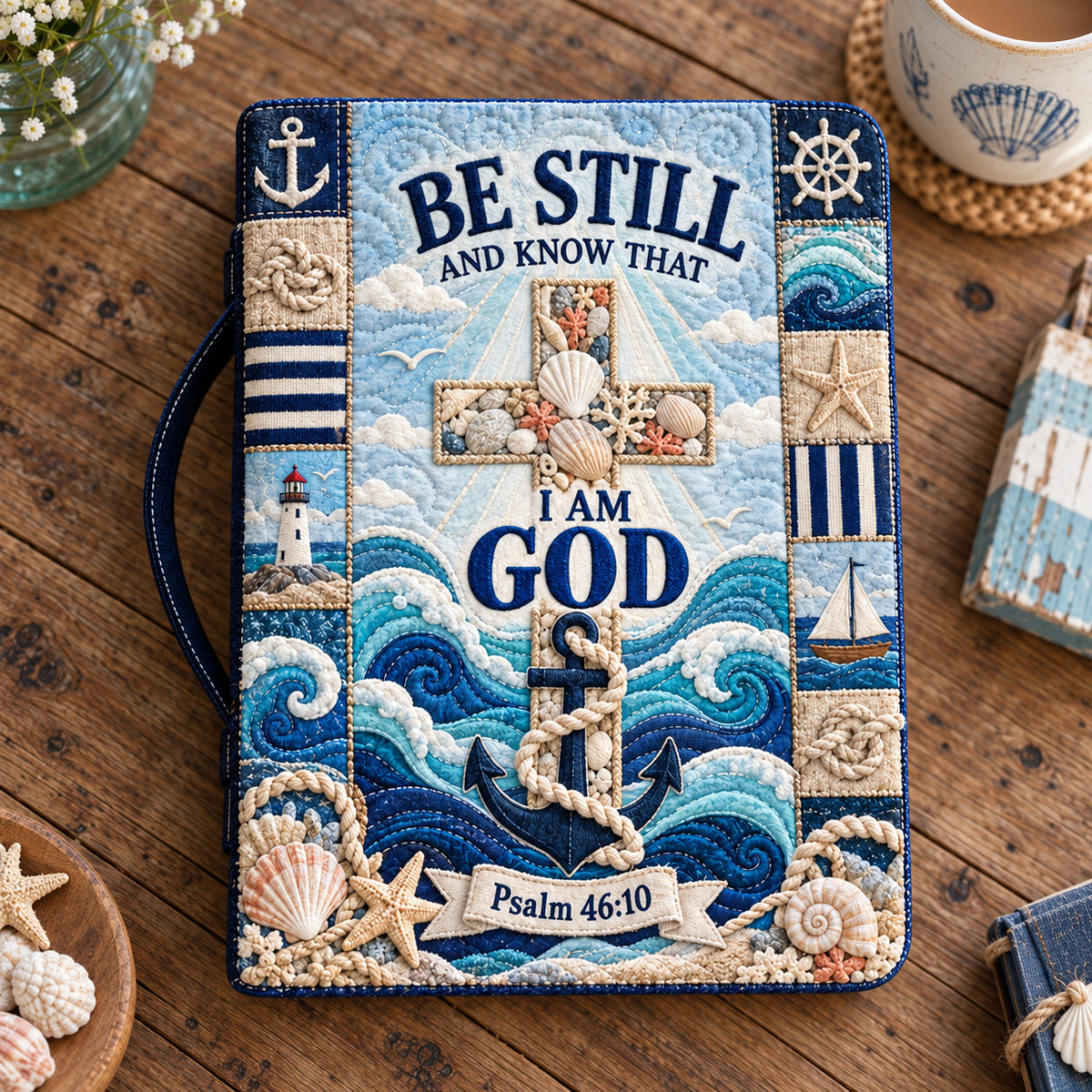 Be Still And Know Quilted Bible Cover GFTOTP22935