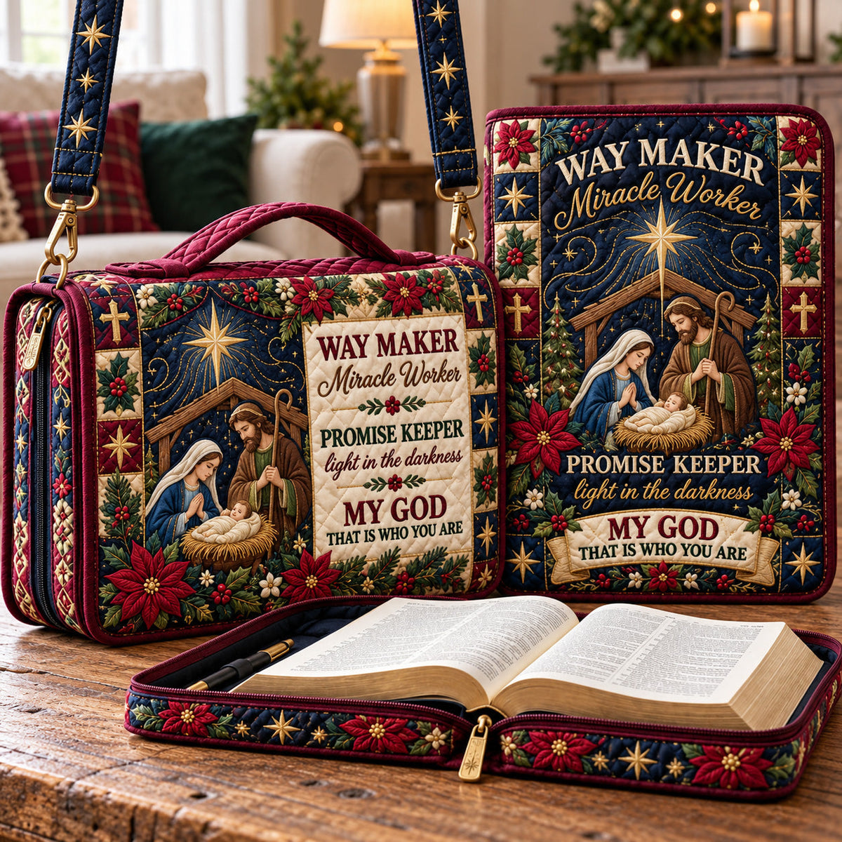 My God Way Maker Quilted Bible Cover GFTOTP22987