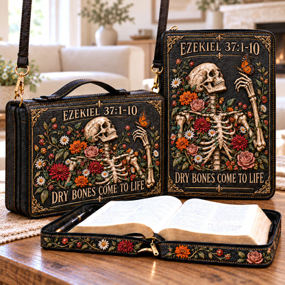 Ezekiel Dry Bones Leather Bible Cover GFTOTP23043