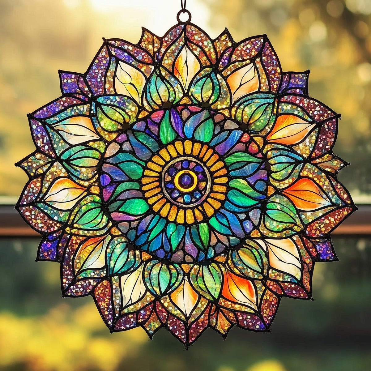 Peacock Mandala Suncatcher GFTOTP4673