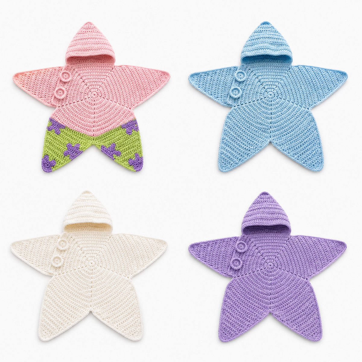 Crochet Baby Star Suit for Newborns and Toddlers