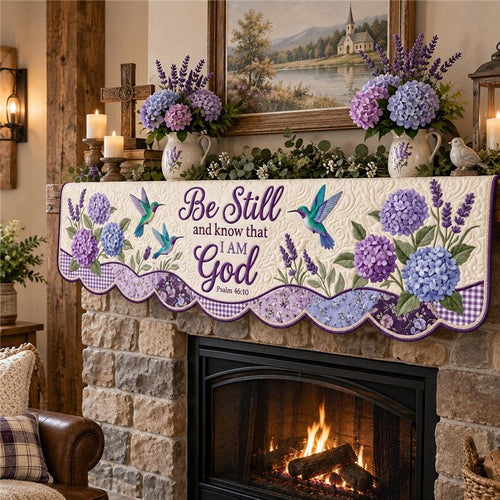 Be Still And Know Quilted Mantel Scarf GFTOTP22747