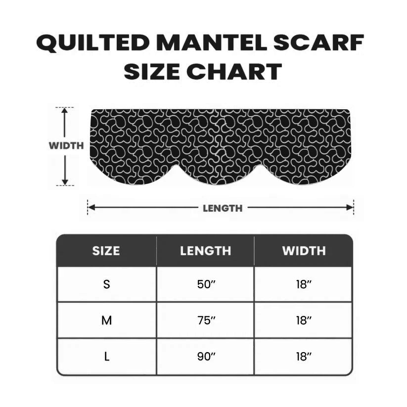 Be Still And Know Quilted Mantel Scarf GFTOTP22747 – Faith Living