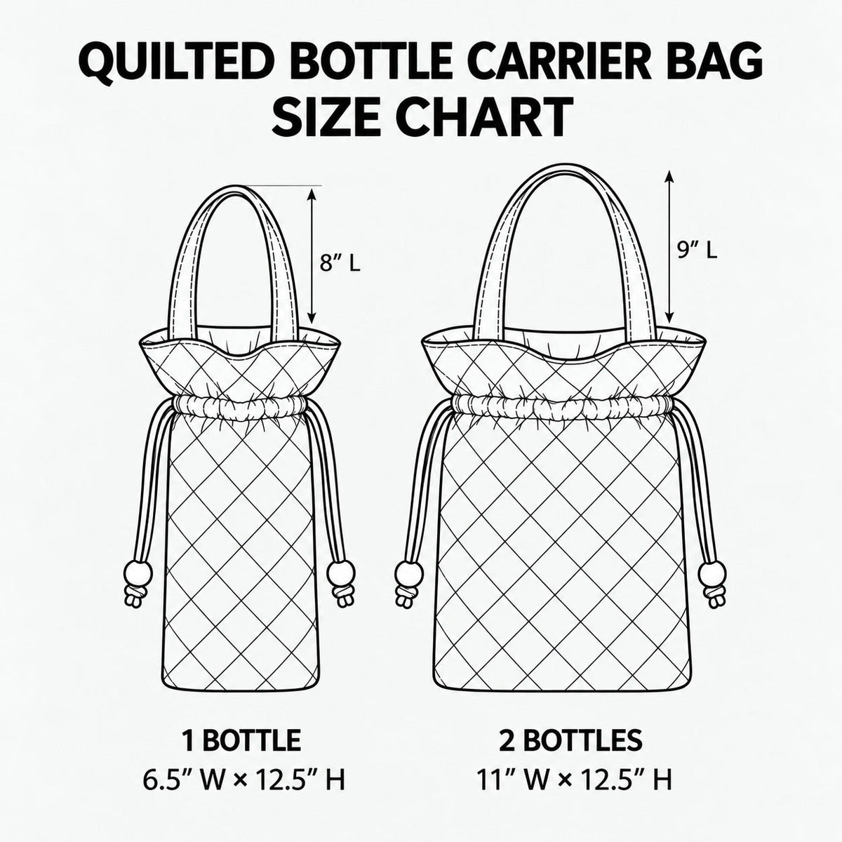 Christian Faith Quilted Bottle Carrier Bag GFTOPND3603