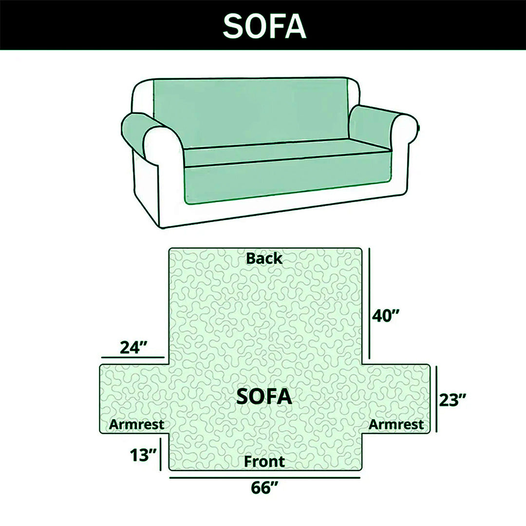 Christian Faith Quilted Sofa Cover GFTONMU3849