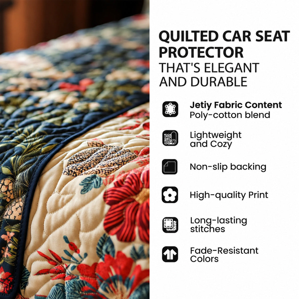 Shepherds Holy Night Quilted Car Seat Protector GFTONTD3989